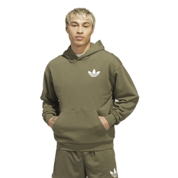 Men's - adidas Originals World Wide Hoops Hoodie - Olive Strata