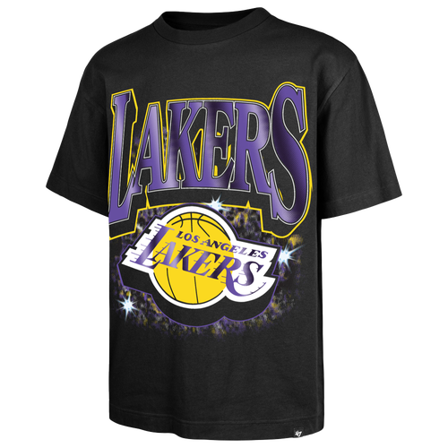 47 Brand Mens NBA New York Knicks Flashbulb Foundation T-Shirt - - Black