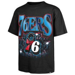 Men's - 47 Brand NBA Philadelphia 76ers Flashbulb Foundation T - Black