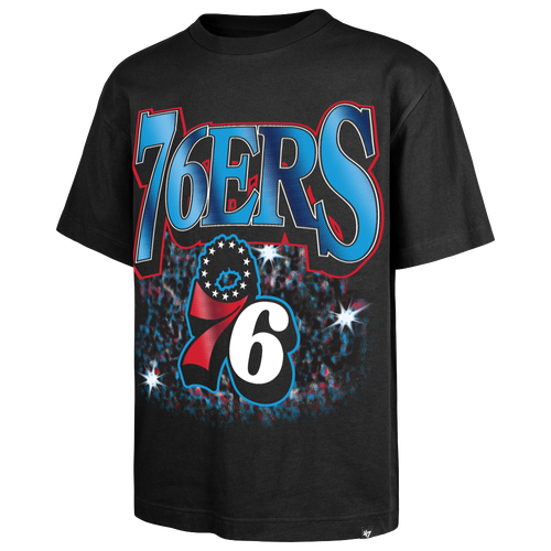 47 Brand Mens Philadelphia 76ers NBA Philadelphia 76ers Flashbulb Foundation T - - Black