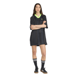 Women's - adidas Originals adicolor Football Oversized Dress - Black/Signal Green