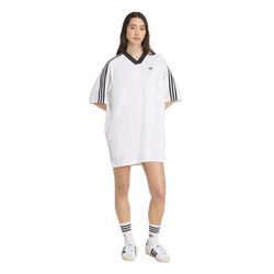 Women's - adidas Originals adicolor Football Oversized Dress - White/Black