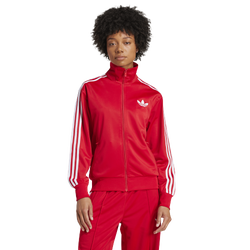 Women's - adidas Originals adicolor Firebird Lifestyle Track Top  - Better Scarlet/White