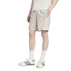 Men's - adidas Originals Monogram Regular Mesh Shorts - Clear Brown