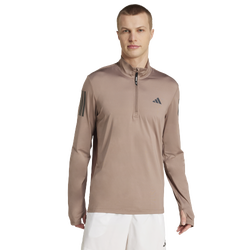 Men's - adidas Own The Run Half-Zip Jacket - Trace Brown