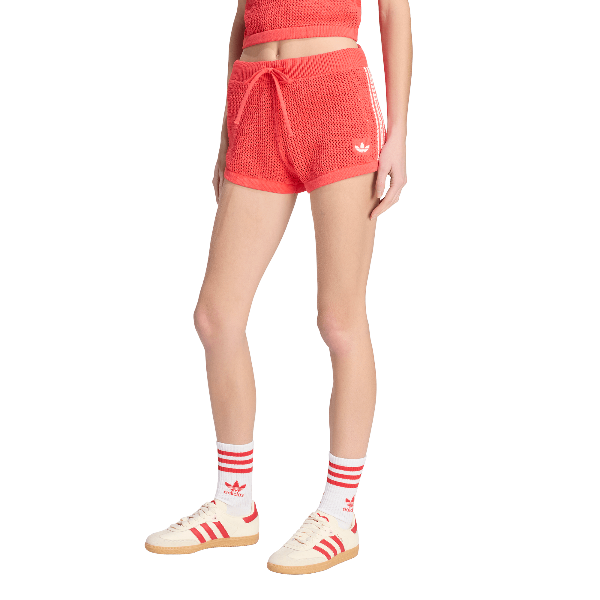 パンツ adidas originals by EDC Crochet Shorts adidas Originals Knitted Crochet Shorts - Women's | Foot Locker