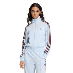 Women's - adidas Originals Firebird Classic Track Top - Crystal Sky/Maroon