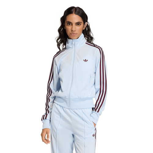 WOMENS - adidas Originals Firebird Classic Track Top - Crystal Sky/Maroon