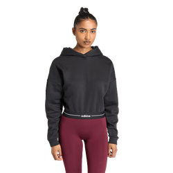 Women's - adidas Hyperglam Training Cropped Hoodie - Black