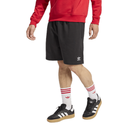 Men's - adidas Originals Trefoil Essentials Fleece 7" Shorts - Black