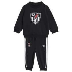 Boys' Toddler - adidas Originals x Disney Crew Sweater & Pants Set - Black/White