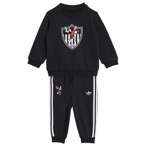  - adidas Originals x Disney Crew Sweater & Pants Set - Black/White