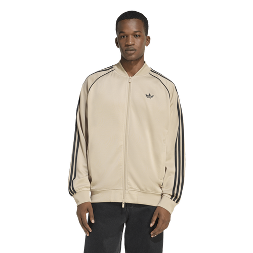  - adidas Super Star Loose Track Top - Tan/Black