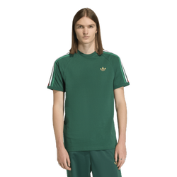 Men's - adidas 3-Stripes T-Shirt - Bold Green/Team Dark Green