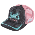adidas Miami City Trucker Hat - Adidas Blue/Black Pink