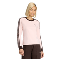 adidas Originals 3-Stripes Slim T-Shirt - adidas Sandy Pink/Aurora Coffee