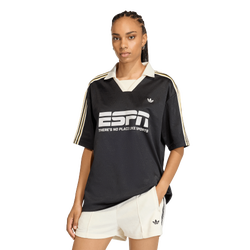 Women's - adidas Originals Football Jersey - Black