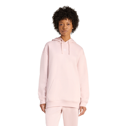 WOMENS - adidas Originals Essentials Oversized Hoodie - Sandy Pink