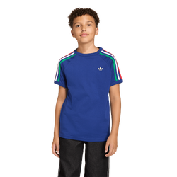 Boys' Grade School - adidas Originals Adicolor 3 Stripes T-Shirt - Light Football Gold/Victory Blue