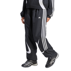 Boys' Grade School - adidas Originals Teamgeist Loose Track Pants - Black/White/White
