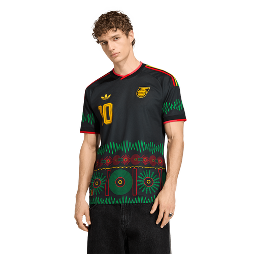 Adidas Men's Black Jamaica National Team Bob Marley Away 10 Replica Jersey - Black