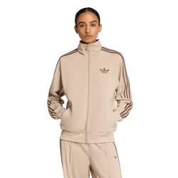 Women's - adidas Originals Firebird Classic Loose Track Top - Stone Khaki/Earth Strata