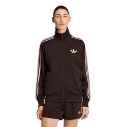 Women's - adidas Originals Firebird Classic Loose Track Top - Aurora Coffee/Sandy Pink