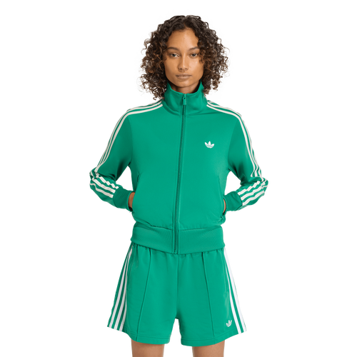 WOMENS - adidas Originals Firebird Classic Track Top - Bold Green/White