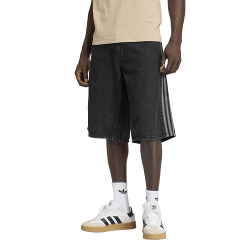  - adidas Originals Firebird Adicolor Denim Shorts - True Black Denim