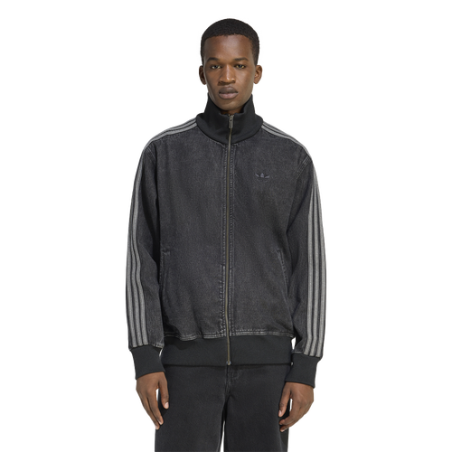 MENS - adidas Originals Adicolor Denim Firebird Track Top - True Black Denim