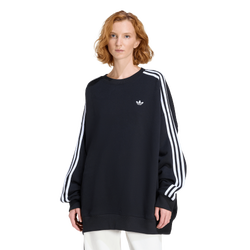 Women's - adidas Originals Oversized Adilenium Crew Sweatshirt - White/Black