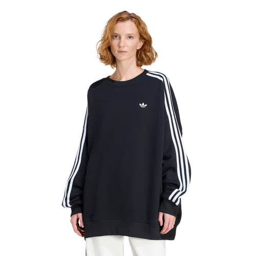  - adidas Originals Oversized Adilenium Crew Sweatshirt - White/Black