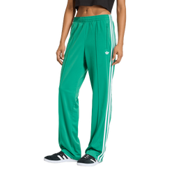Women's - adidas Originals Adicolor Classics Firebird Track Pants - White/Bold Green