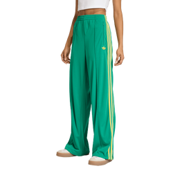 Women's - adidas Originals Adicolor Classics Firebird Track Pants - Bold Green/Eqt Yellow/Off White