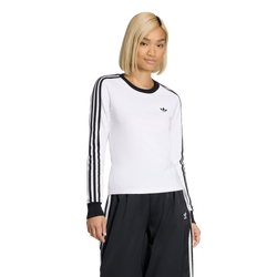 Women's - adidas Originals 3-Stripes Slim T-Shirt - Black/White