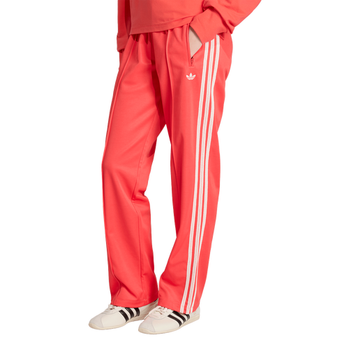  - adidas Originals Firebird Knitted Crochet Track Pants - Semi Lucid Red