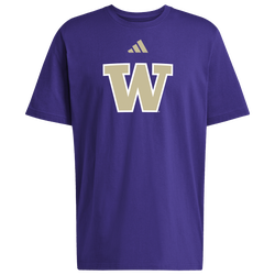 Men's - adidas College Logo Short Sleeve T-Shirt - Purple