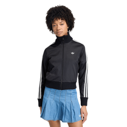 Women's - adidas Originals Firebird Knitted Crochet Track Top - Black