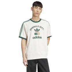 Men's - adidas Originals 3-Stripes Dept. Graphic T-Shirt - Off White