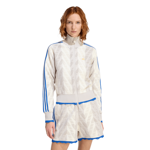WOMENS - adidas Originals adicolor Firebird Track Top - Off White/Chalk Pearl