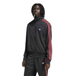 Men's - adidas Originals Firebird Loose Pinstripes Track Top - Black