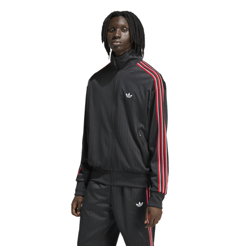  - adidas Originals Firebird Loose Pinstripes Track Top - Black