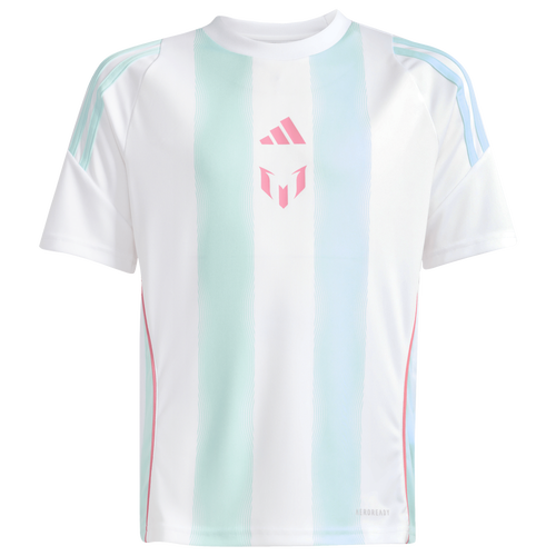  - adidas Messi Training Soccer Jersey - White/Semi Flash Aqua