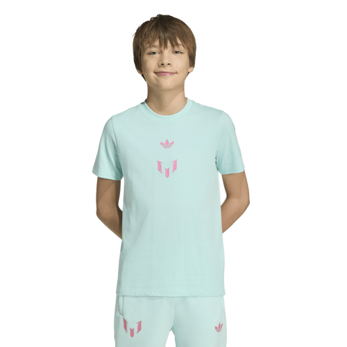  - adidas Messi Soccer T-Shirt - Semi Flash Aqua