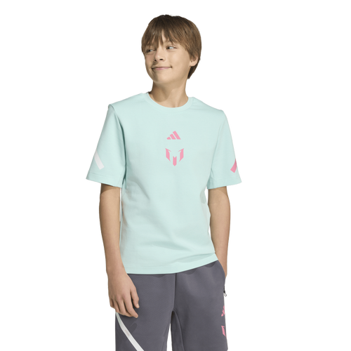  - adidas Messi Z.N.E. Soccer T-Shirt - Semi Flash Aqua