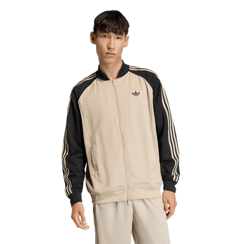  - adidas Originals Superstar Loose Mesh Track Top - Stone Khaki