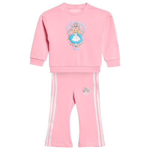  - adidas Originals x Disney Flared Sweatshirt Set - Light Pink