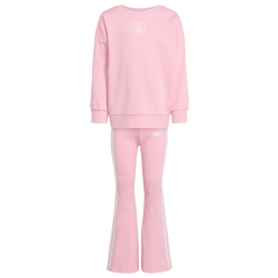 Girls' Preschool - adidas Originals Alice Fleece Flare Set - Light Pink/White