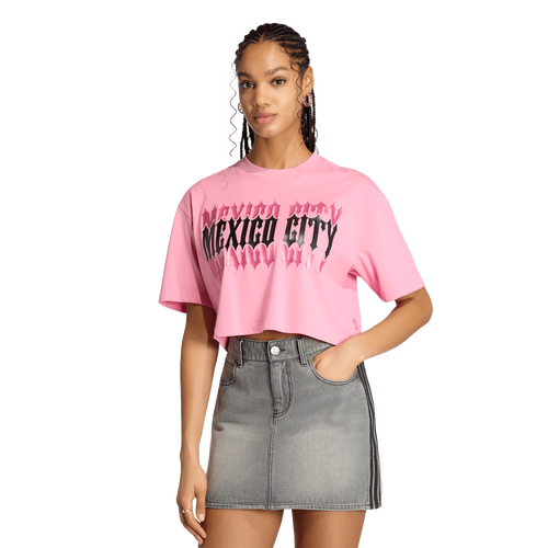 WOMENS - adidas Originals Mexico City T-Shirt - Bliss Pink