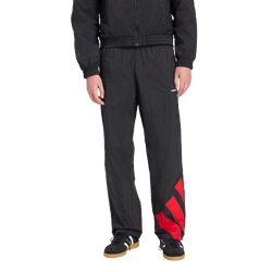 Men's - adidas Originals adicolor Blocked Track Pants - Black/Better Scarlet